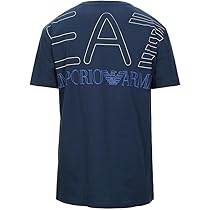 EA7 Emporio Armani ネイビー Tシャツ ITALIA Mサイズ EMPORIO ARMANI エンポリオ アルマーニ EA7 Tシャツ 半袖 クルー